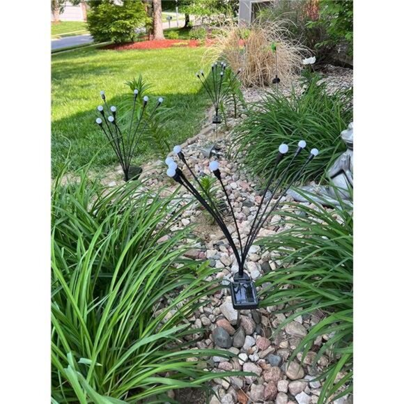Solar Swaying Garden Lights – Wind‑Activated Warm White Outdoor Patio and - Picture 7 of 9